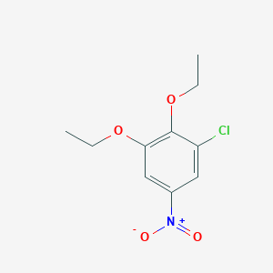 molecular formula C10H12ClNO4 B8028673 1-Chloro-2,3-diethoxy-5-nitrobenzene 
