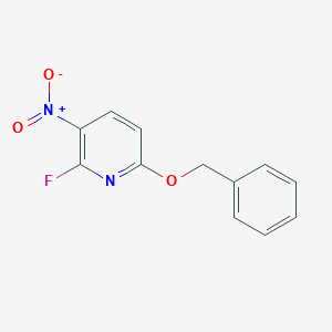 molecular formula C12H9FN2O3 B8028703 6-(Benzyloxy)-2-fluoro-3-nitropyridine 