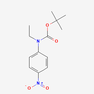 molecular formula C13H18N2O4 B8028714 tert-butyl N-ethyl-N-(4-nitrophenyl)carbamate 