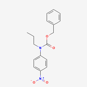 molecular formula C17H18N2O4 B8028756 Benzyl N-(4-nitrophenyl)-N-propylcarbamate 