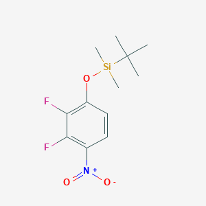molecular formula C12H17F2NO3Si B8028769 tert-Butyl(2,3-difluoro-4-nitrophenoxy)dimethylsilane 