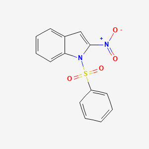 molecular formula C14H10N2O4S B8028798 1-(benzenesulfonyl)-2-nitro-1H-indole CAS No. 193686-80-5