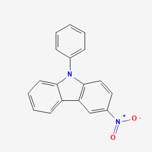molecular formula C18H12N2O2 B8028800 3-硝基-9-苯基-9H-咔唑 