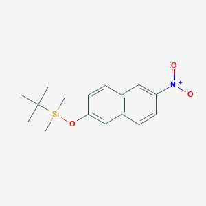 Tert-butyldimethyl[(6-nitronaphthalen-2-YL)oxy]silane