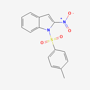 molecular formula C15H12N2O4S B8028811 1-[(4-methylbenzene)sulfonyl]-2-nitro-1H-indole 