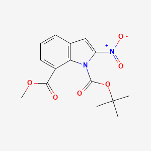 1-tert-butyl 7-methyl 2-nitro-1H-indole-1,7-dicarboxylate
