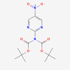tert-butyl N-[(tert-butoxy)carbonyl]-N-(5-nitropyrimidin-2-yl)carbamate
