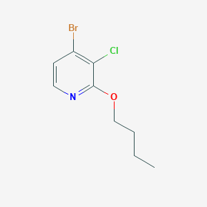molecular formula C9H11BrClNO B8028884 4-Bromo-2-butoxy-3-chloropyridine 