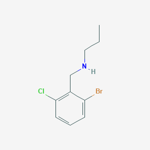 molecular formula C10H13BrClN B8028892 [(2-Bromo-6-chlorophenyl)methyl](propyl)amine 