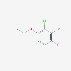 molecular formula C8H7BrClFO B8028906 2-Bromo-3-chloro-4-ethoxy-1-fluorobenzene 
