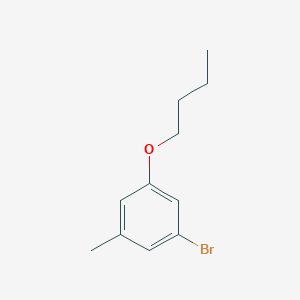 molecular formula C11H15BrO B8028936 1-Bromo-3-butoxy-5-methylbenzene 