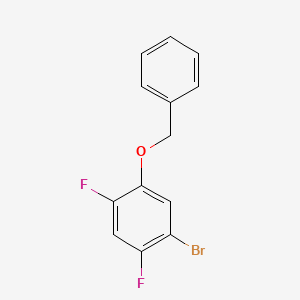 molecular formula C13H9BrF2O B8029058 1-(Benzyloxy)-5-bromo-2,4-difluorobenzene 