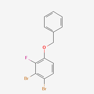 molecular formula C13H9Br2FO B8029084 1-(Benzyloxy)-3,4-dibromo-2-fluorobenzene 