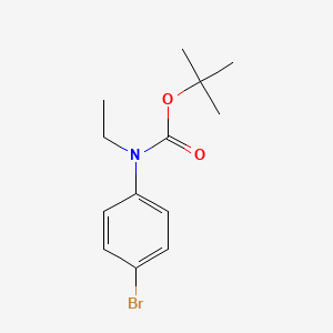 molecular formula C13H18BrNO2 B8029088 (4-Bromo-phenyl)-ethyl-carbamic acid tert-butyl ester 