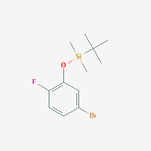 molecular formula C12H18BrFOSi B8029108 5-Bromo-2-fluorophenoxy(tert-butyl)dimethylsilane 