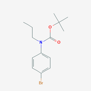 molecular formula C14H20BrNO2 B8029110 tert-butyl N-(4-bromophenyl)-N-propylcarbamate 