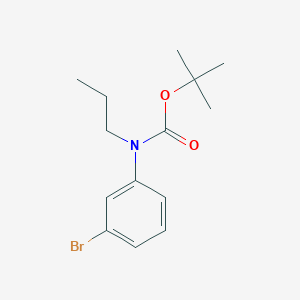 molecular formula C14H20BrNO2 B8029118 Tert-butyl N-(3-bromophenyl)-N-propylcarbamate 