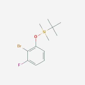 molecular formula C12H18BrFOSi B8029137 2-Bromo-3-fluorophenoxy(tert-butyl)dimethylsilane 