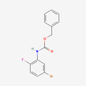 molecular formula C14H11BrFNO2 B8029143 Benzyl (5-bromo-2-fluorophenyl)carbamate 