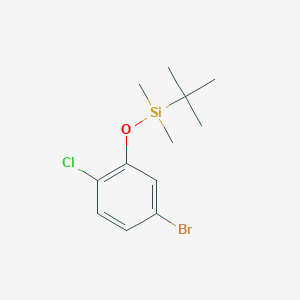 molecular formula C12H18BrClOSi B8029153 5-Bromo-2-chlorophenoxy(tert-butyl)dimethylsilane 