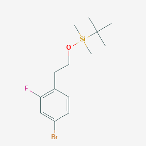 molecular formula C14H22BrFOSi B8029166 [2-(4-Bromo-2-fluorophenyl)ethoxy](tert-butyl)dimethylsilane CAS No. 924312-10-7