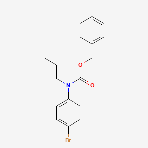 molecular formula C17H18BrNO2 B8029188 Benzyl N-(4-bromophenyl)-N-propylcarbamate 
