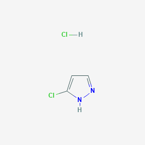 molecular formula C3H4Cl2N2 B8029256 5-chloro-1H-pyrazole hydrochloride 