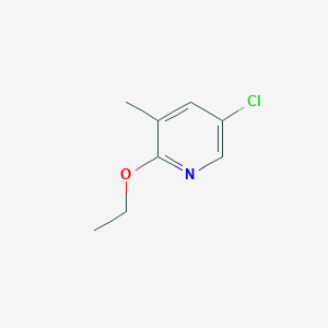 molecular formula C8H10ClNO B8029294 5-Chloro-2-ethoxy-3-methyl-pyridine 