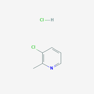molecular formula C6H7Cl2N B8029301 3-Chloro-2-methylpyridine hydrochloride CAS No. 1881320-96-2