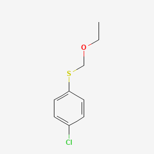 molecular formula C9H11ClOS B8029350 1-Chloro-4-[(ethoxymethyl)sulfanyl]benzene 