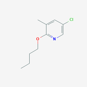 molecular formula C10H14ClNO B8029390 2-Butoxy-5-chloro-3-methylpyridine CAS No. 1881332-75-7