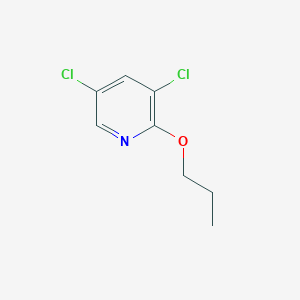 molecular formula C8H9Cl2NO B8029394 3,5-Dichloro-2-propoxypyridine 