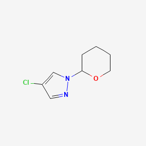 molecular formula C8H11ClN2O B8029419 4-chloro-1-(oxan-2-yl)-1H-pyrazole 