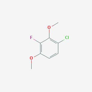 molecular formula C8H8ClFO2 B8029429 1-Chloro-3-fluoro-2,4-dimethoxybenzene 