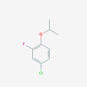 molecular formula C9H10ClFO B8029467 4-Chloro-2-fluoro-1-(propan-2-yloxy)benzene 