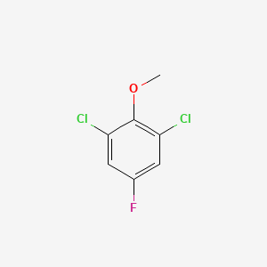 molecular formula C7H5Cl2FO B8029525 1,3-Dichloro-5-fluoro-2-methoxybenzene 