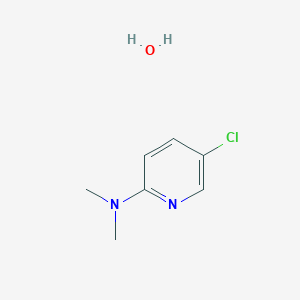 molecular formula C7H11ClN2O B8029533 5-Chloro-N,N-dimethylpyridin-2-amine hydrate 