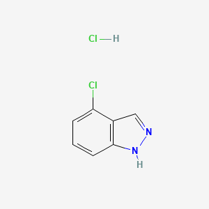 molecular formula C7H6Cl2N2 B8029540 4-Chloro-1H-indazole hydrochloride 