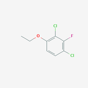 molecular formula C8H7Cl2FO B8029566 1,3-Dichloro-4-ethoxy-2-fluorobenzene 