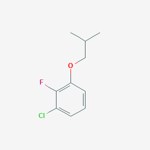 molecular formula C10H12ClFO B8029601 1-Chloro-2-fluoro-3-(2-methylpropoxy)benzene 