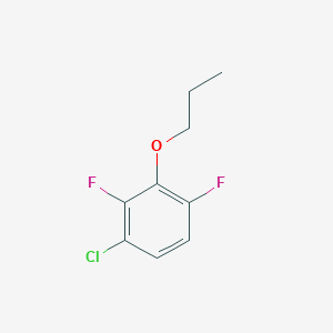 molecular formula C9H9ClF2O B8029602 1-Chloro-2,4-difluoro-3-propoxybenzene 