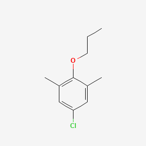 molecular formula C11H15ClO B8029631 5-Chloro-1,3-dimethyl-2-propoxybenzene 