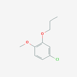 molecular formula C10H13ClO2 B8029638 4-Chloro-1-methoxy-2-propoxybenzene CAS No. 1881331-26-5