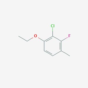 molecular formula C9H10ClFO B8029678 2-Chloro-1-ethoxy-3-fluoro-4-methylbenzene 