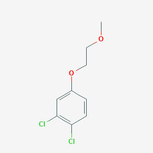 molecular formula C9H10Cl2O2 B8029684 1,2-Dichloro-4-(2-methoxyethoxy)benzene 