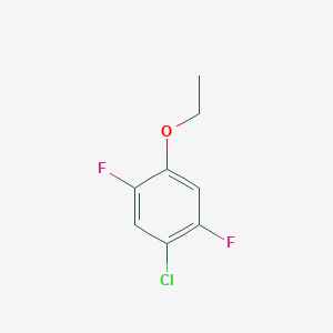molecular formula C8H7ClF2O B8029703 1-Chloro-4-ethoxy-2,5-difluorobenzene 