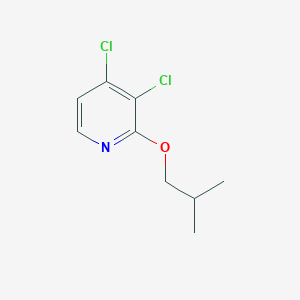 molecular formula C9H11Cl2NO B8029709 3,4-Dichloro-2-(2-methylpropoxy)pyridine 