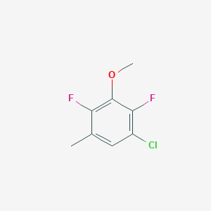 molecular formula C8H7ClF2O B8029723 1-Chloro-2,4-difluoro-3-methoxy-5-methylbenzene 