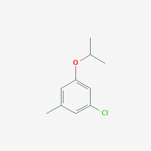 molecular formula C10H13ClO B8029733 1-Chloro-3-methyl-5-(propan-2-yloxy)benzene 
