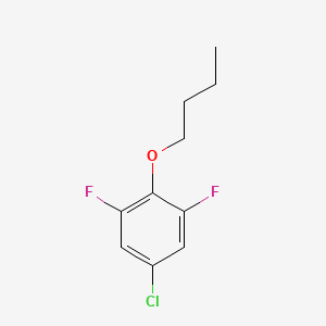 molecular formula C10H11ClF2O B8029740 2-Butoxy-5-chloro-1,3-difluorobenzene 